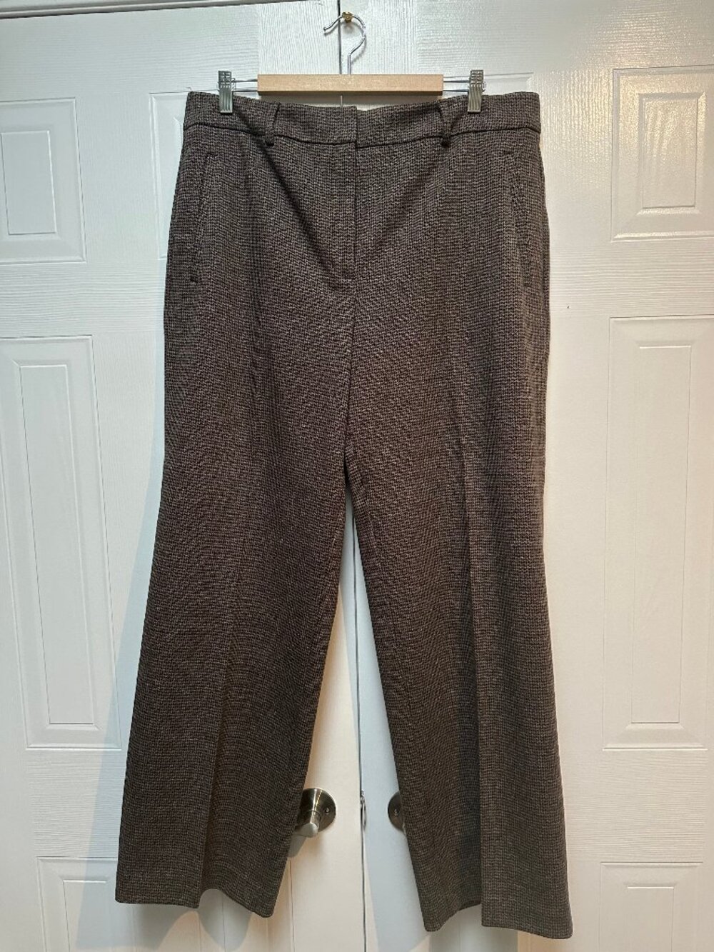 RW & Co. black and brown houndstooth pants, size 16, NWT